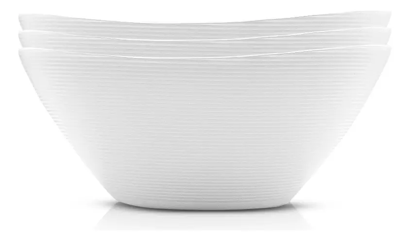 Kit 3 Travessa Refratário Assadeira Oval 22cm Bowl 1l Grande
