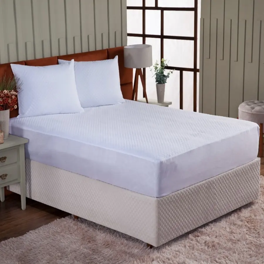 Protetor De Colchão Queen Impermeável Matelado 35cm Altura